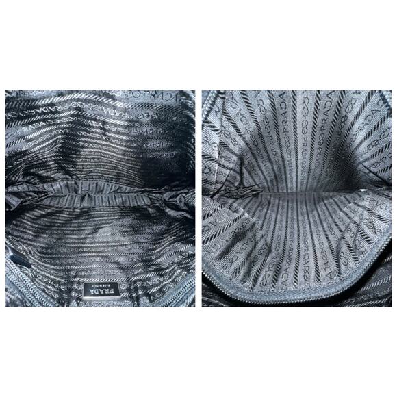 Prada Leather Flower Nylon Shoulder Bag - Picture 5 of 7